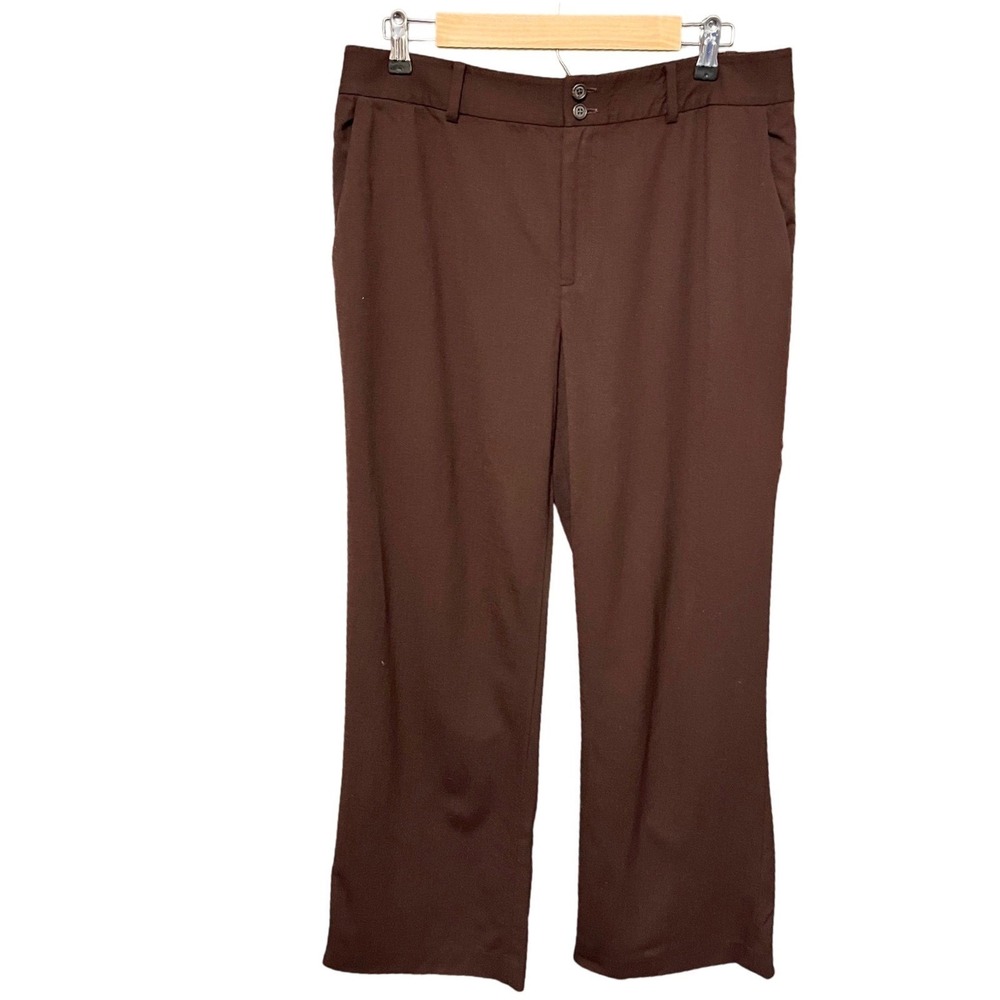 Vtg LAUREN‎ Ralph Lauren Wool Blend Dress Pants Rich Brown Size 10 Career